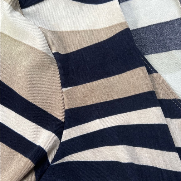 Chico's Travelers Jersey Shoreline Waves Rosemary Faux Wrap Dress - Picture 7 of 8